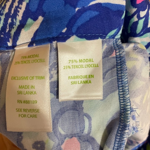 LILLY PULITZER-Women's Blue and White Shorts - Picture 6 of 6
